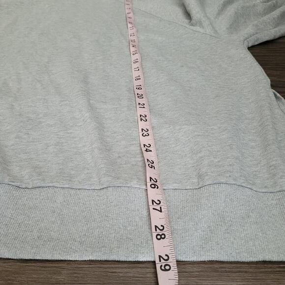 Fantastic Fawn Womens Sweatshirt M Gray Cotton Smile Logo Oversized Long Sleeve - Picture 8 of 9